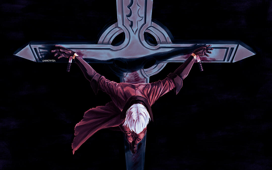 Dante (Devil May Cry 2007), inspired by Christ of Saint John of the Cross, by Salvador Dalí Dante (Devil May Cry 2007), inspired by Christ of Saint John of the Cross, by Salvador Dalí