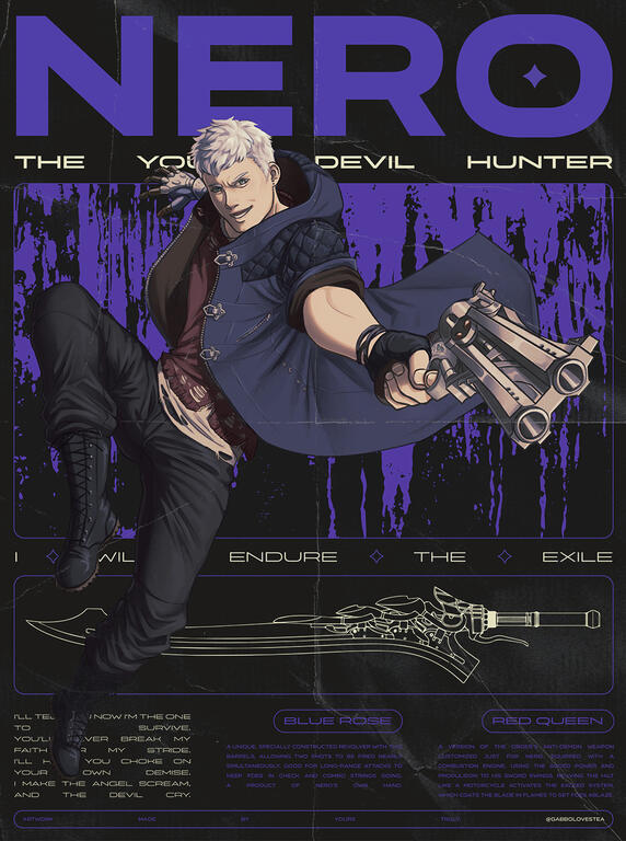 Nero (Devil May Cry 5) poster Nero (Devil May Cry 5) poster